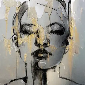 POSTER MOTIF FEMME ACRYLIQUE