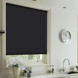 STORE ENROULEUR BLACKOUT GRIS FONCE 120 X 180 CM