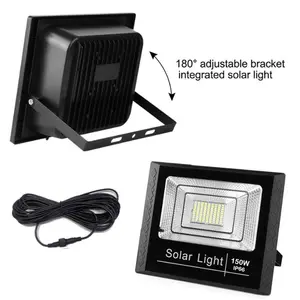 PROJECTEUR SOLAIRE LED 150W AVEC PANNEAU SOLAIRE 1800LM/IP66-8H