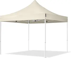 CHAPITEAU 3X3M - ARMATURE ACIER 25X25 MM- BEIGE - 4001221013455