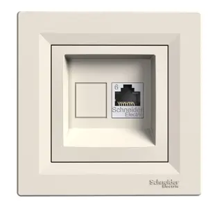PRISE INFORMATIQUE RJ45 CAT.6 UTP. ASFORA CREME