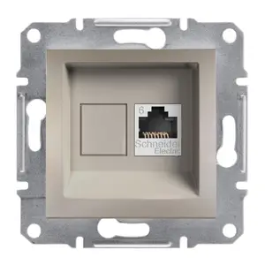 PRISE INFORMATIQUE RJ45 CAT.6 UTP. ASFORA BRONZE