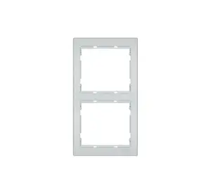 PLAQUE DOUBLE VERTICALE GRIS ARGENT JADE