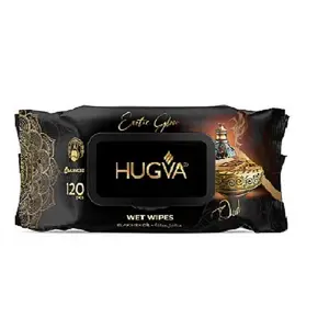 LINGETTE DE LUXE HUGVA 120 PCS OUD NOIR