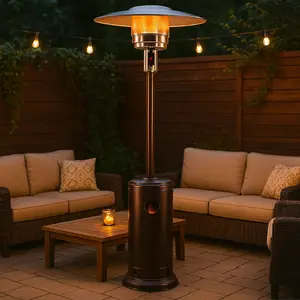 CHAUFFE TERRASSE CHAMPIGNON MARRON