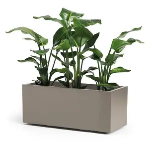 JARDINNIERE KEBE GREENER 100CM TOURTERELLE AVEC RESERVE +ROUES