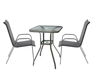 TABLE DE JARDIN PLUS DEUX CHAISES SF 4805