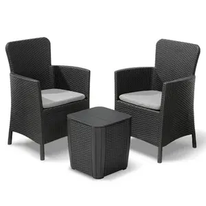 SET MEUBLES JARDIN MIAMI BALCONY GRAPHITE