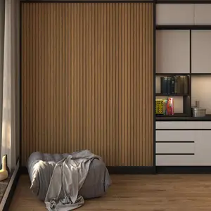 PANNEAU MURAL EN BARDAGE WP09 MDF 1070 NOYER CLAIR 145*2800*18MM