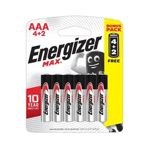 PACK AAA 4+2 E92 MAX ENERGIZER