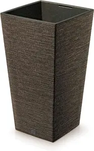 POT DE FLEUR FURU SQUARE ECO WOOD-COFFE REF/DFSH400W-4625W