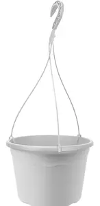 POT DE FLEUR A SUSPENDRE 56CM BLANC