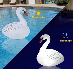 LAMPES SOLAIRES EN FORME CYGNES GONFLABLES RGB.IP68