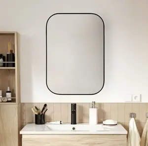 MIROIR A SUSPENDRE RECTANGULAIRE NOIR 60X90CM VES-4684