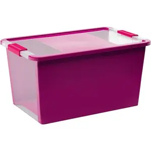 BOITE RANG PLASTIQUE BI-BOX S A COUVERCLE - 15L VIOLET 8452