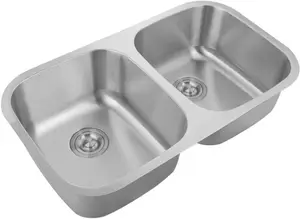 EVIER PYRAMIS 2 BACS EN INOX 18/10 DE 77*46 CM