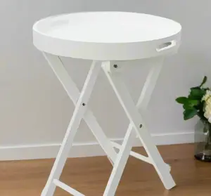 TABLE PLATEAU EN BOIS PLIABLE D38*38*45-TAB23X07