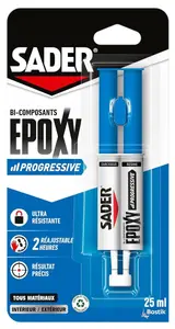 SADER EPOXY PROGRESSIVE EN SERINGUES BISTERS 25 ML