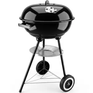 BARBECUE A CHARBON AVEC ROUES 43CM REF VES-5347