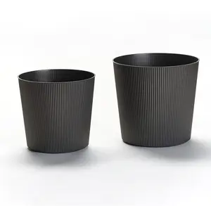 CACHE POT FYRE GREENER 35CM AVEC ROUE ANTHRACITE