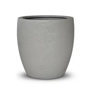 POT A FLEUR CANO DIAM.400MM HT. 360MM 16L GRIS BÉTON -TCA40-106GR