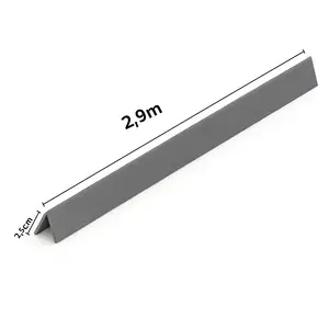 ACCESSOIRE BORDURE BARDAGE PVC L "MIST GRAY MOSCOW"