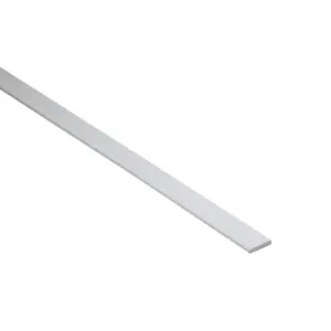 PROFILE PLAT PVC BLANC MAT 100 x 4 x 0.3 CM