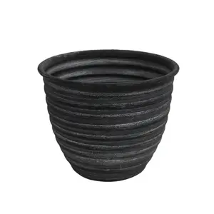 POT METALIC EDU 28 CM GRIS - VES-5518
