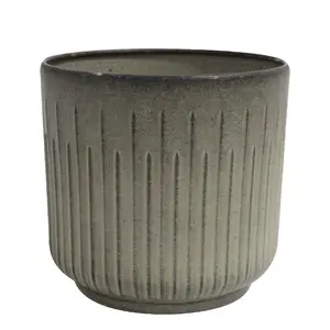 POT METALIC JAVELIN 30CM PIERRE BLANCHE VES-5522