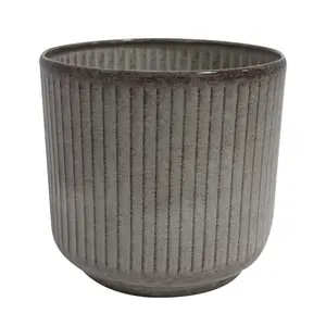 POT METALIC NILGIRI STRIPE 25CM VES-5536