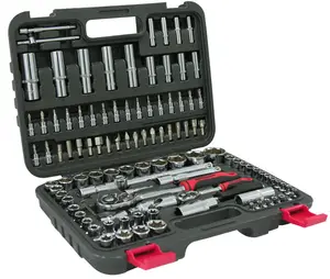 COMPOSITION DOUILLES ET ACCESSOIRES 108 PCES CARRE1/2" & 1/4" ELG-TOOLS-122000