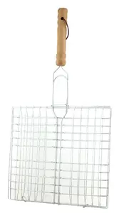 GRILLE VIANDE BBQ-4007 (MANCHE EN BOIS)