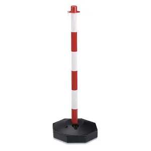 POTEAU POUR CHAINE ROUGE ET BLANC