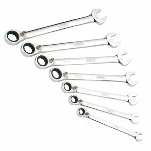 JEU DE 7 CLE MIXTES A CLIQUET DE 8 A 19 MM