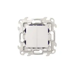 Double va-et-vient 10 AX 250 V connexion rapide blanc Simon 24 Harmonie