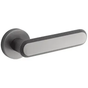 Poignee de porte nola grey cylindre