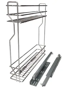 Porte Bouteille 15 Gauche Chrome Huzur