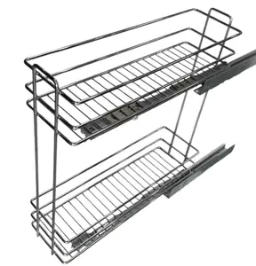 Porte Bouteille 25 Droite Chrome Huzur