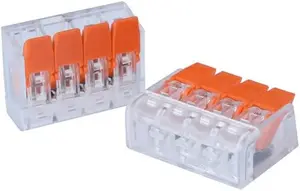 Compact spiling push wire connector HONEST pct-414(400v 32a 4 position) kl03004