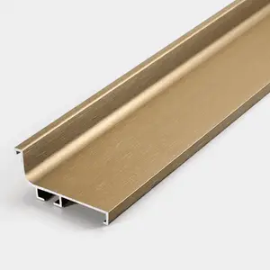 PROFILE de dressing verre sans poignee 5m gold 8819