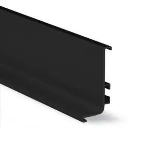 PROFILE de dressing verre sans poignee 5m noir 8819