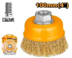 Brosse à cupule en fil INGCO wb11000
