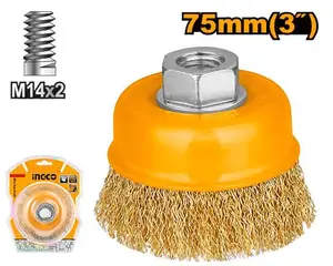 Brosse à cupule en fil INGCO WB10751