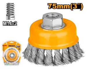 Brosse à cupule en fil INGCO WB20751