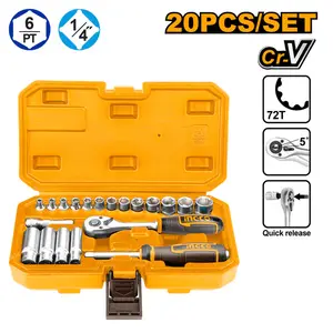 Ensemble de 20 douilles 1/4&Prime; INGCO hkts14201