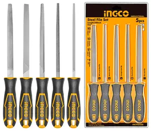 Ensemble de 5 limes en acier INGCO hktfs0508