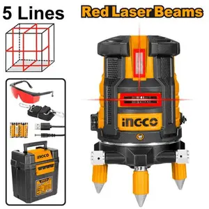 Laser à lignes autonivelant (faisceaux rouges) INGCO hll306505
