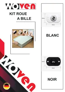 Kit roue a bille noir