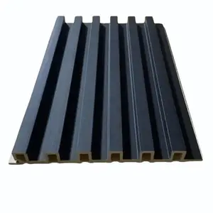 Bardage 6 barres pvc 3d WALL PANEL noir jf17018-blk