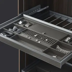 Porte bijoux en cuir box systeme hydraulique soft closing 554-570 63*35*51 cm wn091a